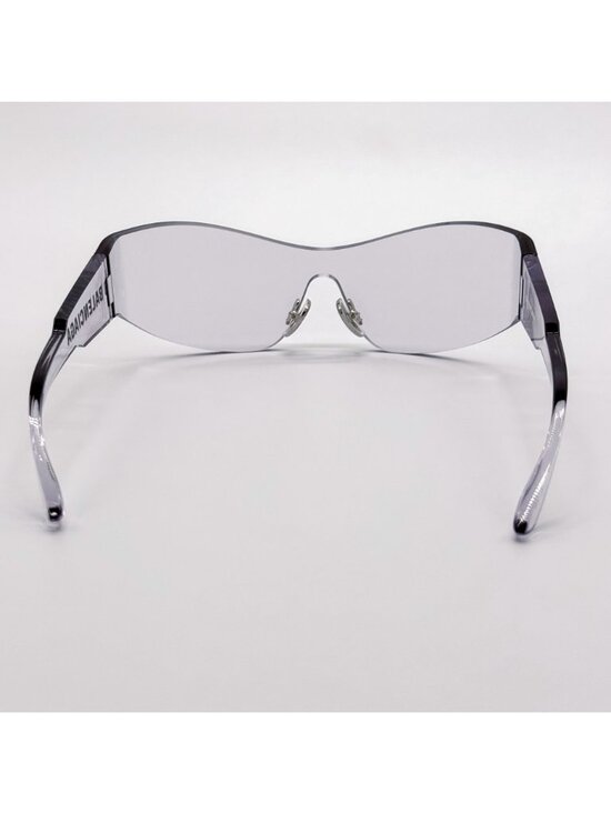 NEW BALENCIAGA BB0257S 002 SUNGLASSES CLEAR SHIELD UNISEX EYEWEAR BALENCIAGA